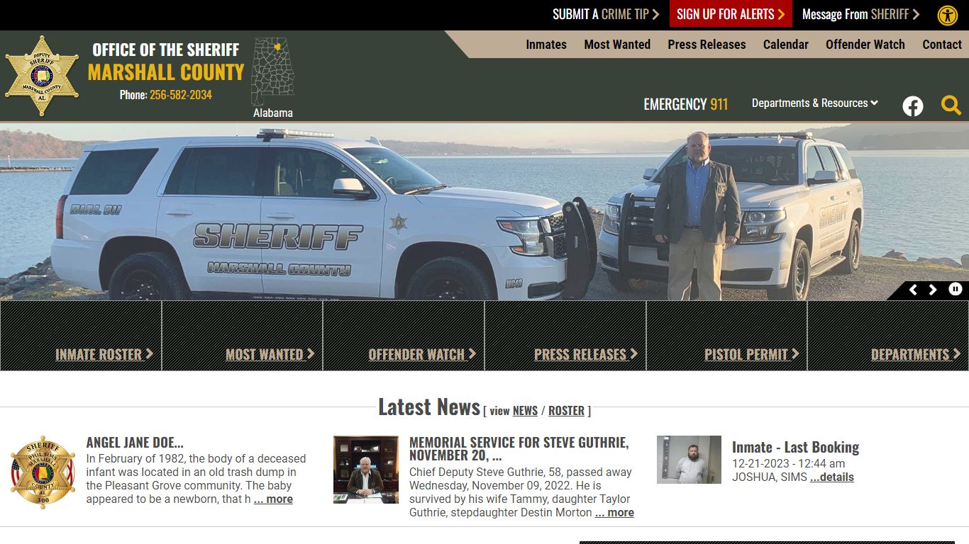 Inmate Roster (313) - Marshall County Sheriff's Office